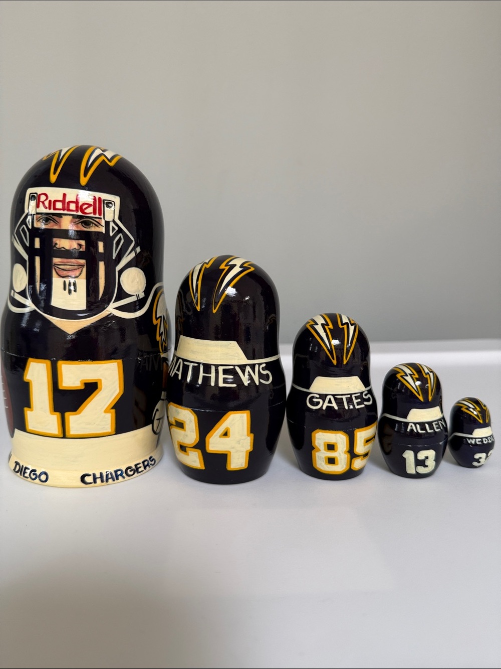 San Diego Chargers Matryoshka Doll Set